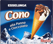 ESSELUNGA CONO ALLA PANNA E CIOCCOLATO ESSELUNGA CONO ALLA PANNA E CIOCCOLATO