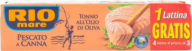 RIO MARE TONNO ALL'OLIO DI OLIVA PESCATO A CANNA RIO MARE TONNO ALL'OLIO DI OLIVA PESCATO A CANNA