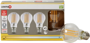 LEXMAN E27 100W GOCCIA LUCE CALDA 360° LEXMAN E27 100W GOCCIA LUCE CALDA 360°