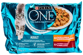 PURINA ONE ADULT CON POLLO E FAGIOLINI/CON MANZO E CAROTE PURINA ONE ADULT CON POLLO E FAGIOLINI/CON MANZO E CAROTE