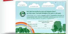 Multa all'acqua "Impatto zero" di Ferrarelle