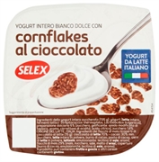 SELEX Yogurt Intero Bianco Dolce Con Cornflakes Al Cioccolato
