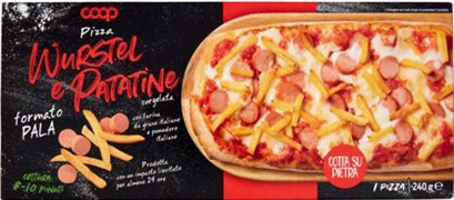 COOP Pizza wurstel e patatine