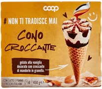COOP CONO CROCCANTE VANIGLIA E MANDORLE