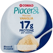 CONAD PIACERSI MOUSSE VANIGLIA 17G PROTEINE PER VASETTO