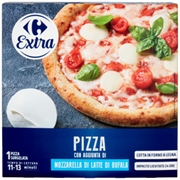 CARREFOUR EXTRA PIZZA CON AGGIUNTA DI MOZZARELLA DI LATTE DI BUFALA