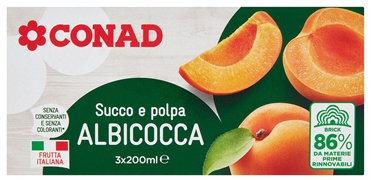 CONAD Succo e polpa albicocca