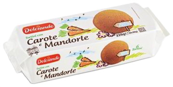 DOLCIANDO (EUROSPIN) TORTINI CON CAROTE E MANDORLE