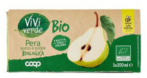 COOP VIVI VERDE PERA SUCCO E POLPA BIOLOGICA