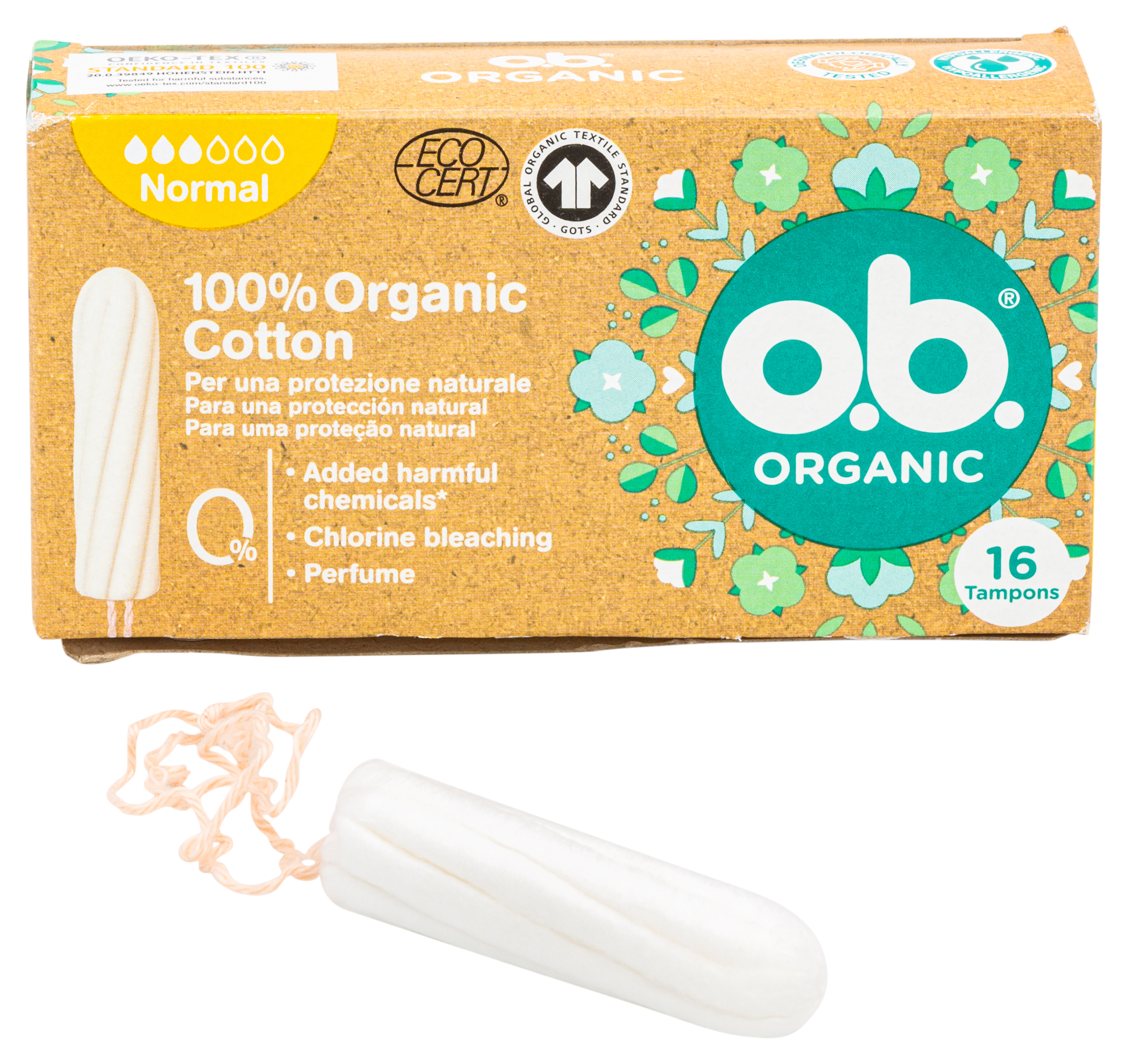 O.B. ORGANIC 100% ORGANIC COTTON