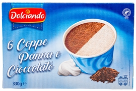 DOLCIANDO (EUROSPIN) 6 COPPE PANNA E CIOCCOLATO