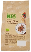 CARREFOUR BIO CRUNCHY CRISPY AVENA COCCO E FRUTTI DI BOSCO