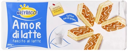 NASTRECCE (LIDL) MERENDINA AMOR DI LATTE CON FARCITURA AL LATTE