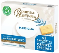 SPUMA DI SCIAMPAGNA SAPONE SOLIDO MARSIGLIA CON ANTIBATTERICO (versione 1)