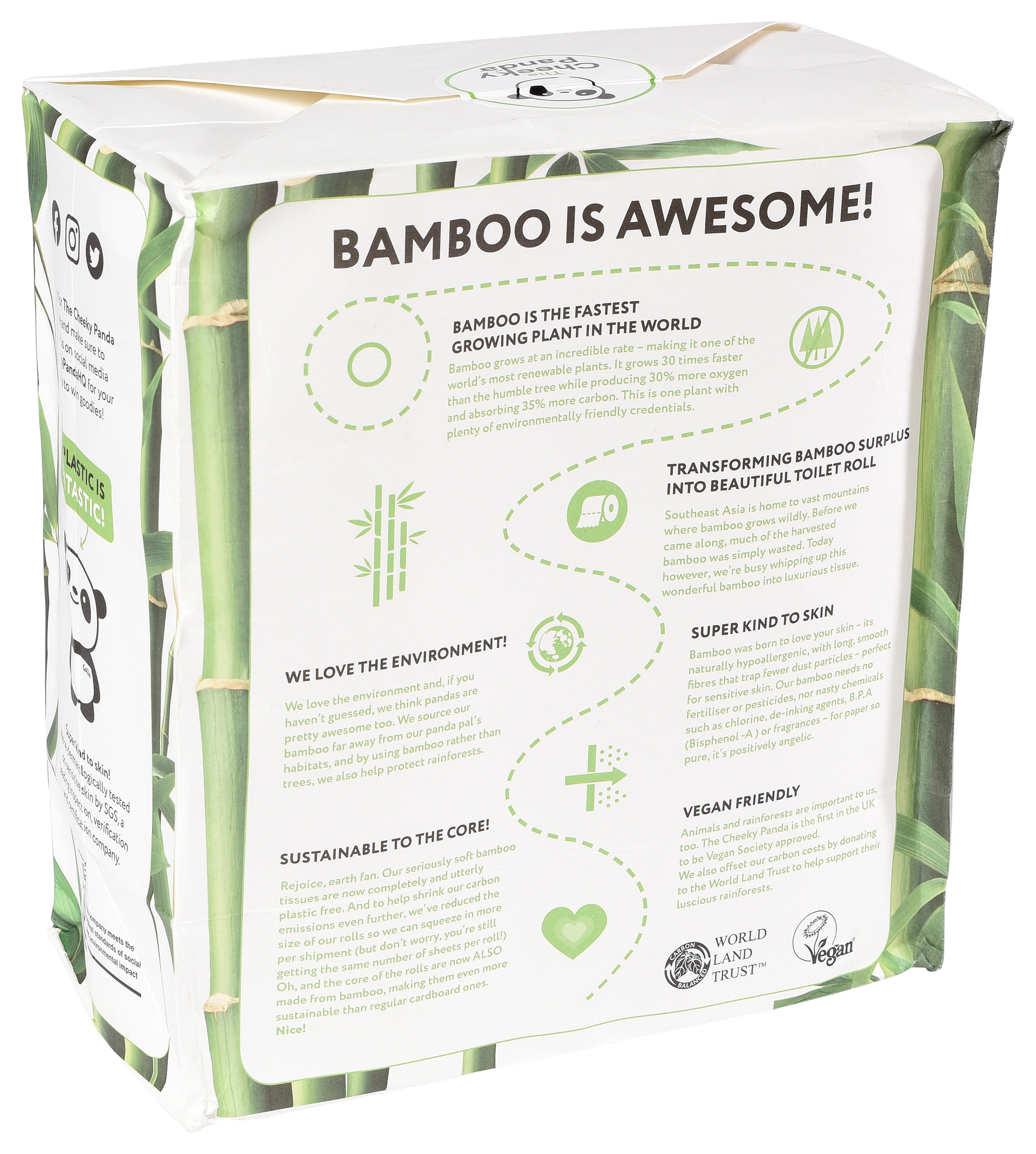 THE CHEEKY PANDA CARTA IGIENICA IN BAMBOO