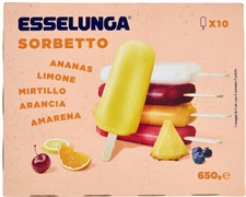 ESSELUNGA SORBETTO (GUSTI AMARENA-ANANAS-MIRTILLO-LIMONE)