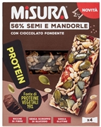 MISURA Protein 56% Semi e Mandorle con Cioccolato Fondente