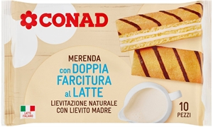 CONAD MERENDA CON DOPPIA FARCITURA AL LATTE
