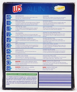 W5 (LIDL) PASTIGLIE PER LAVASTOVIGLIE TUTTO IN 1 - LIMONE
