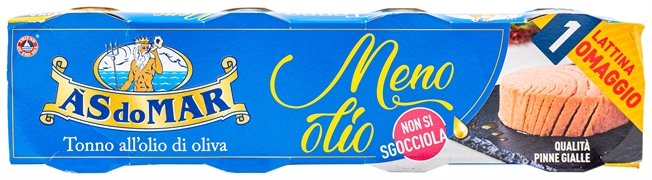 AS DO MAR TONNO ALL'OLIO DI OLIVA MENO OLIO