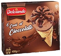DOLCIANDO (EUROSPIN) CONI GELATO AL CIOCCOLATO