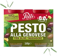 POLLI PESTO ALLA GENOVESE CON OLIVE TAGGIASCHE