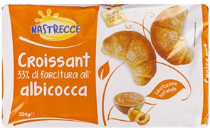 NASTRECCE (LIDL) CROISSANT CON FARCITURA ALL'ALBICOCCA