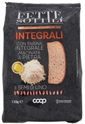 COOP FETTE SOTTILI INTEGRALI CON FARINA INTEGRALE MACINATA A PIETRA E SEMI DI LINO