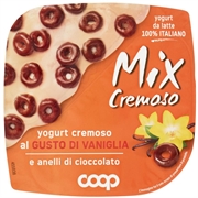 COOP MIX CREMOSO YOGURT CREMOSO AL GUSTO DI VANIGLIA E ANELLI DI CIOCCOLATO