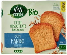 VIVI VERDE BIO (COOP) BIO FETTE BISCOTTATE BIOLOGICHE CON FARRO