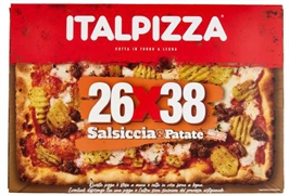 ITALPIZZA 26X38 SALSICCIA & PATATE