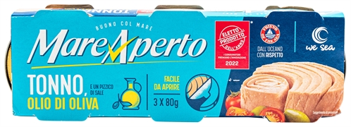 MARE APERTO TONNO ALL'OLIO DI OLIVA E UN PIZZICO DI SALE