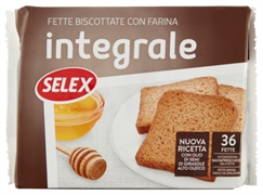 SELEX FETTE BISCOTTATE CON FARINA DI FRUMENTO INTEGRALE