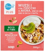 BENESÌ (COOP) MUESLI CON FIOCCHI DI AVENA, SEMI DI LINO, SEMI DI ZUCCA E FRUTTA