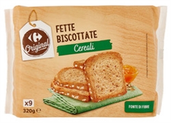 CARREFOUR ORIGINAL FETTE BISCOTTATE CEREALI
