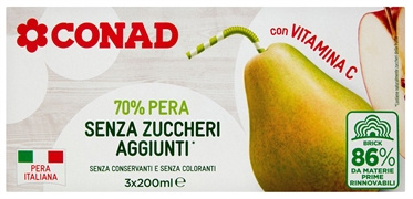 CONAD 70% pera senza zuccheri aggiunti