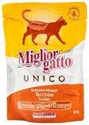 MIGLIORGATTO Unico Deliziosa Mousse Tacchino