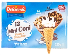 DOLCIANDO (EUROSPIN) 12 MINI CONI - PANNA