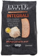 COOP FETTE SOTTILI INTEGRALI CON FARINA INTEGRALE MACINATA A PIETRA E SEMI DI LINO