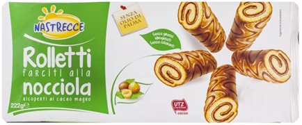 NASTRECCE (LIDL) ROLLETTI FARCITI ALLA NOCCIOLA
