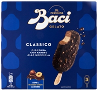 BACI PERUGINA STECCO CLASSICO CON GIANDUIA E CUORE DI NOCCIOLA