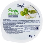 SIMPL (CARREFOUR) PESTO CON AGLIO CON BASILICO ITALIANO