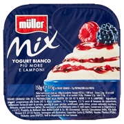 MÜLLER MIX YOGURT BIANCO PIÙ MORE E LAMPONI