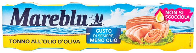 MAREBLU Tonno all'olio di oliva meno olio
