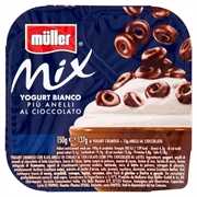 MÜLLER MIX YOGURT BIANCO PIÙ ANELLI AL CIOCCOLATO