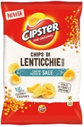CIPSTER Chips di Lenticchie Rosse con un pizzico di Sale