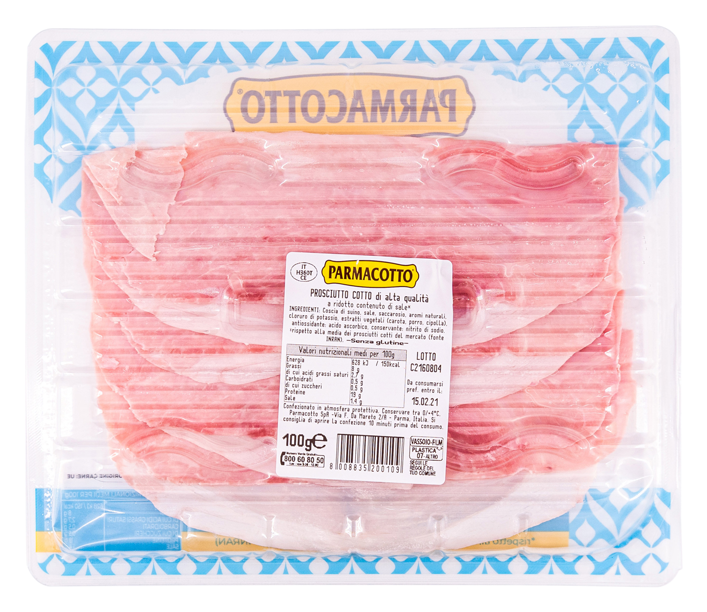 Test e Recensione PARMACOTTO AZZURRO PROSCIUTTO COTTO DI ALTA QUALITÀ