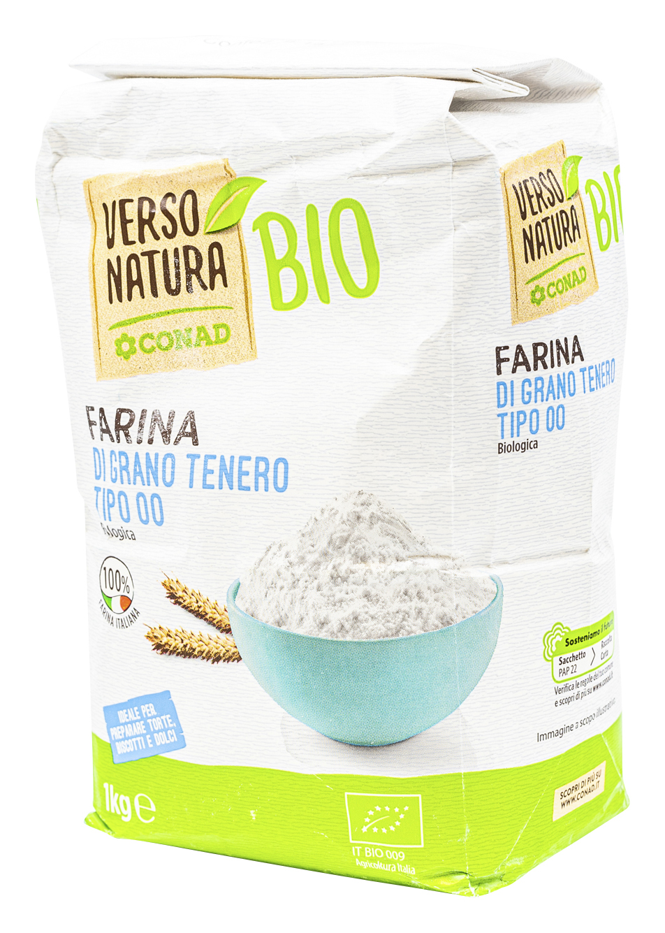 Test e Recensione CONAD VERSO NATURA BIO FARINA DI GRANO TENERO TIPO 00