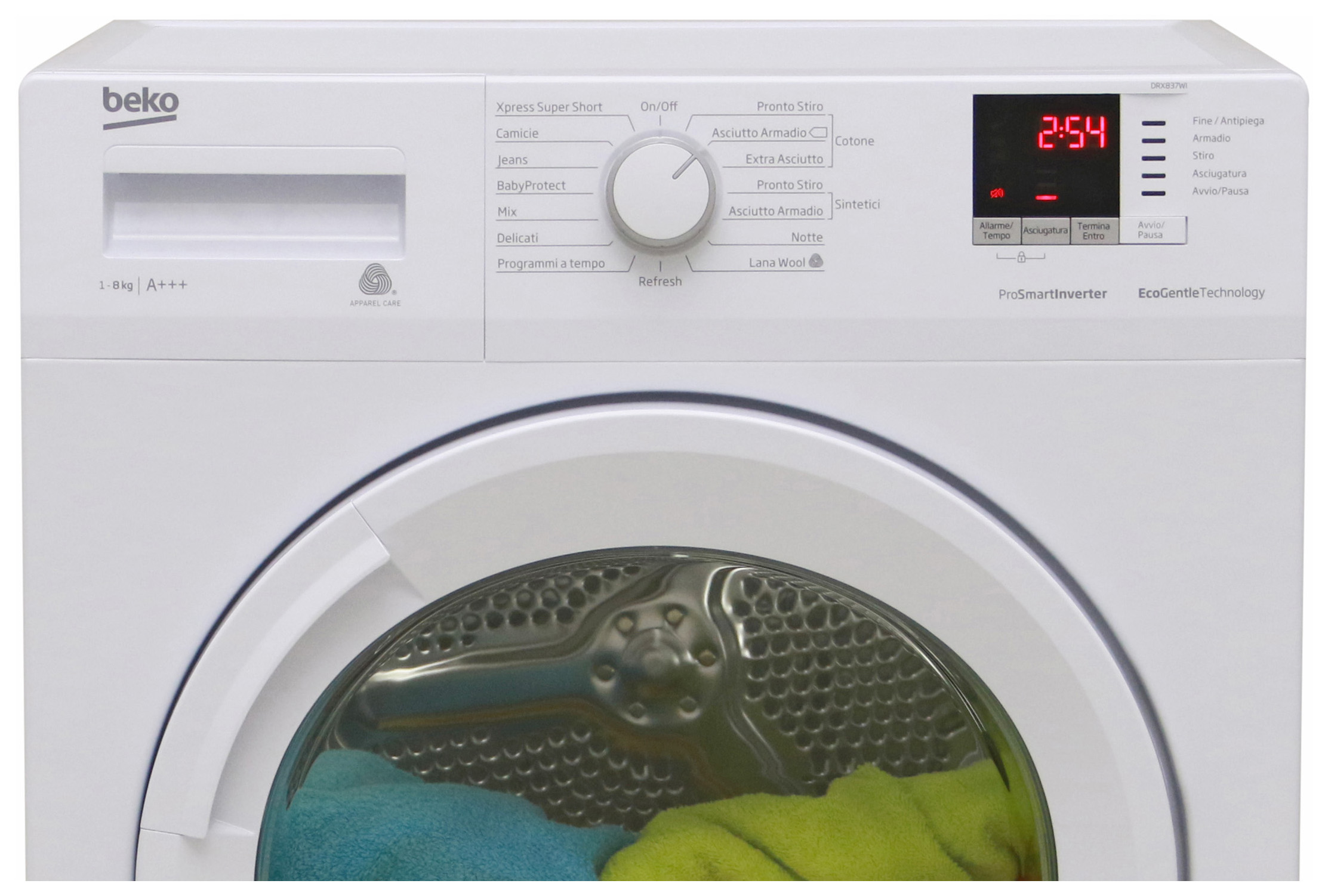 Asciugatrice Beko DRX927WN Da 9kg - Capacità Grande, Performance Affidabili - Foto 8